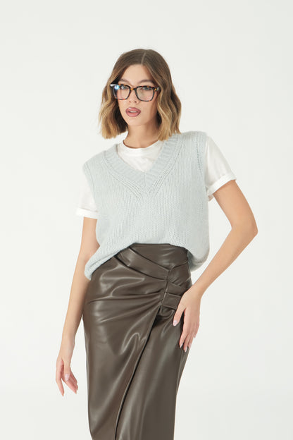 Gilet scollo a V