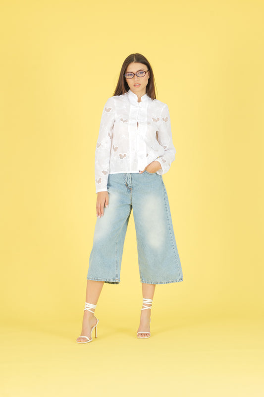 Camicia con alamari