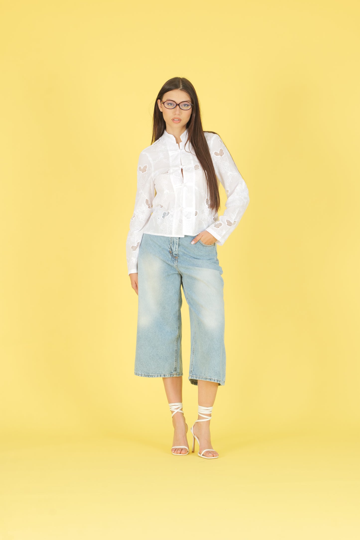Camicia con alamari
