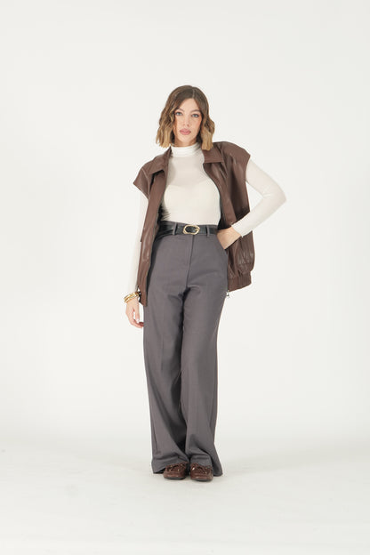 Maglia a maniche lunghe collo alto