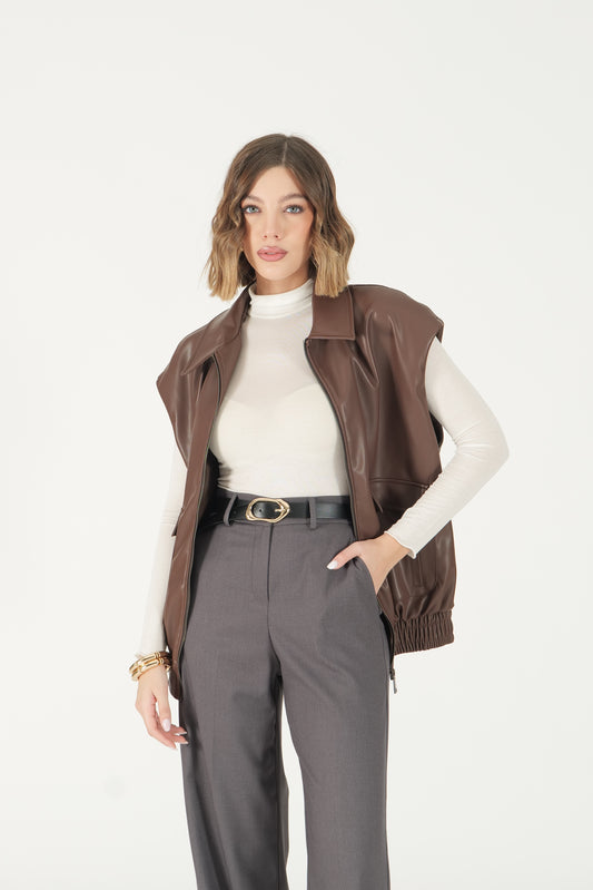 Maglia a maniche lunghe collo alto