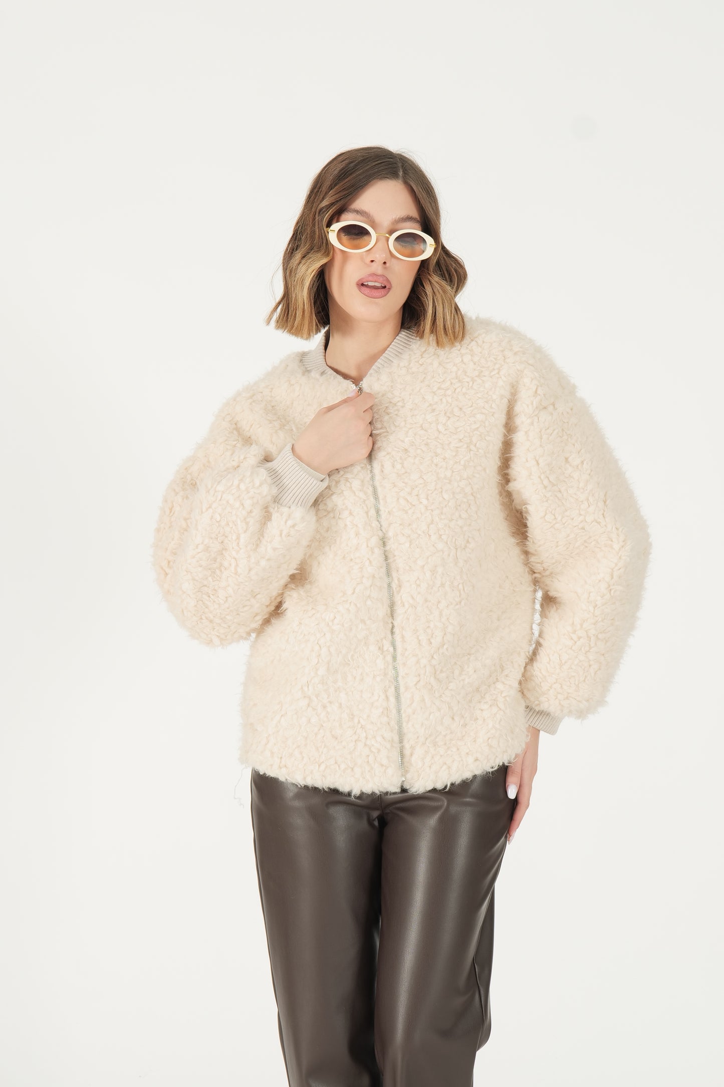 Bomber effetto teddy