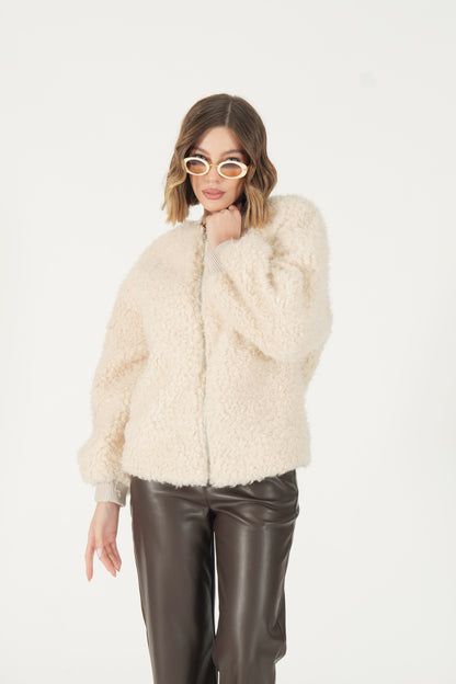 Bomber effetto teddy