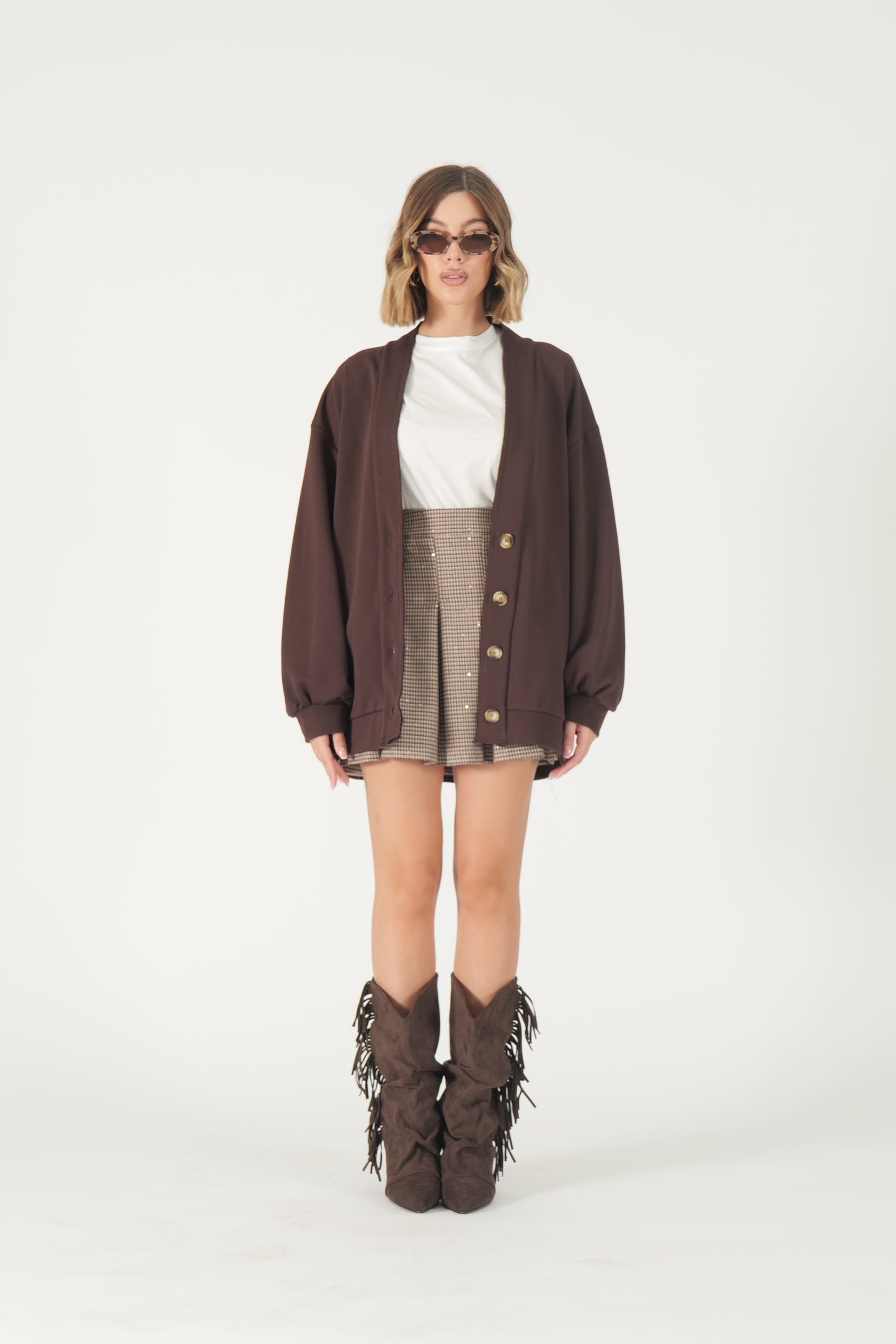 Cardigan over