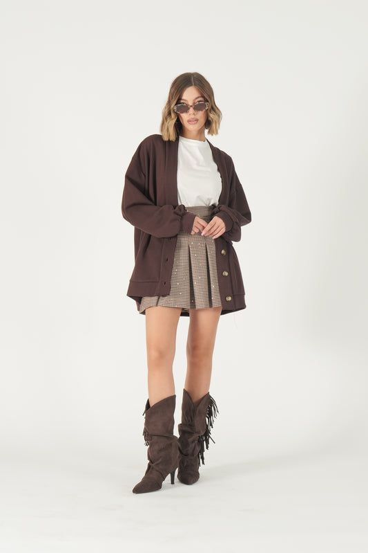 Cardigan over