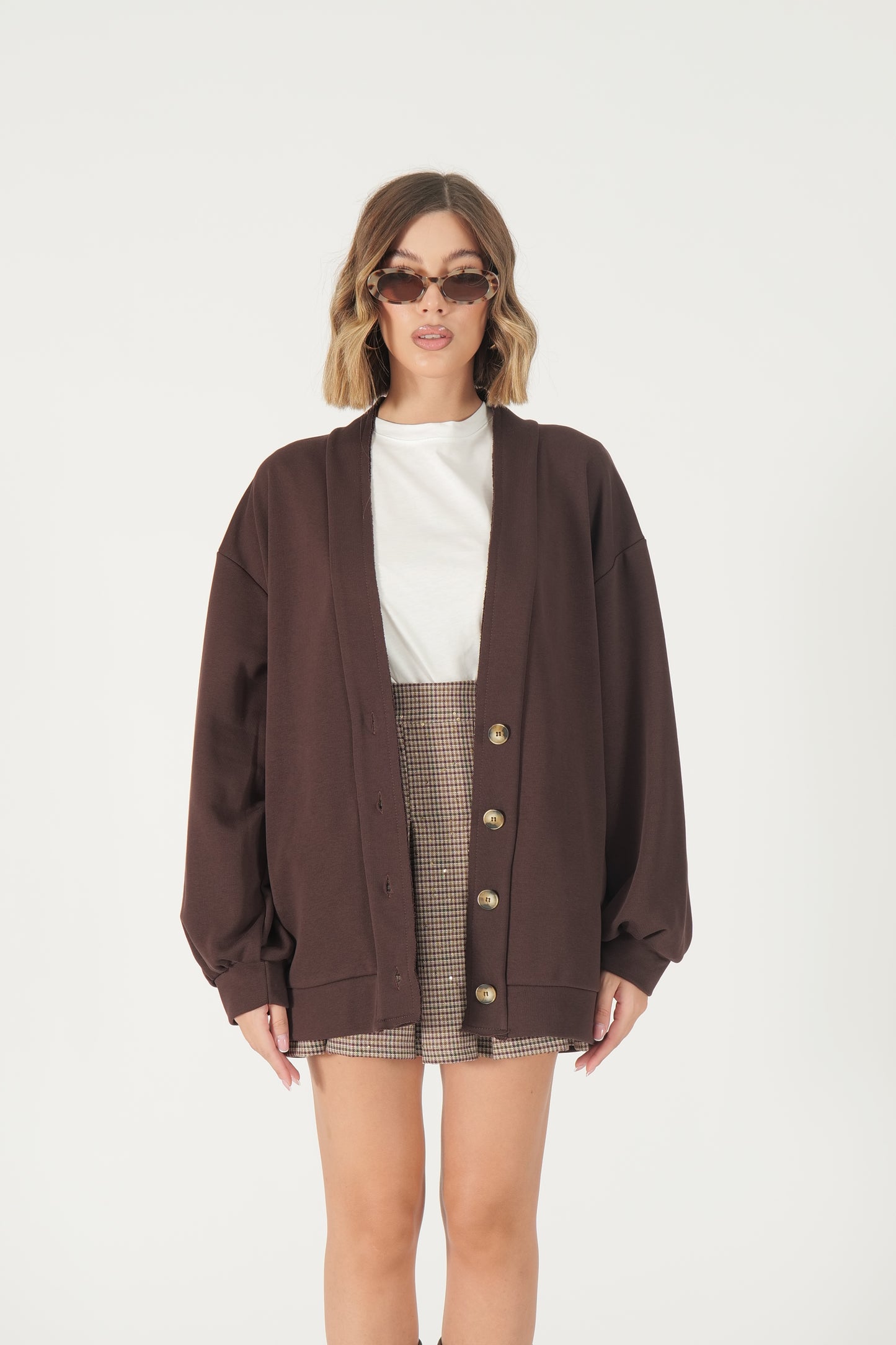 Cardigan over