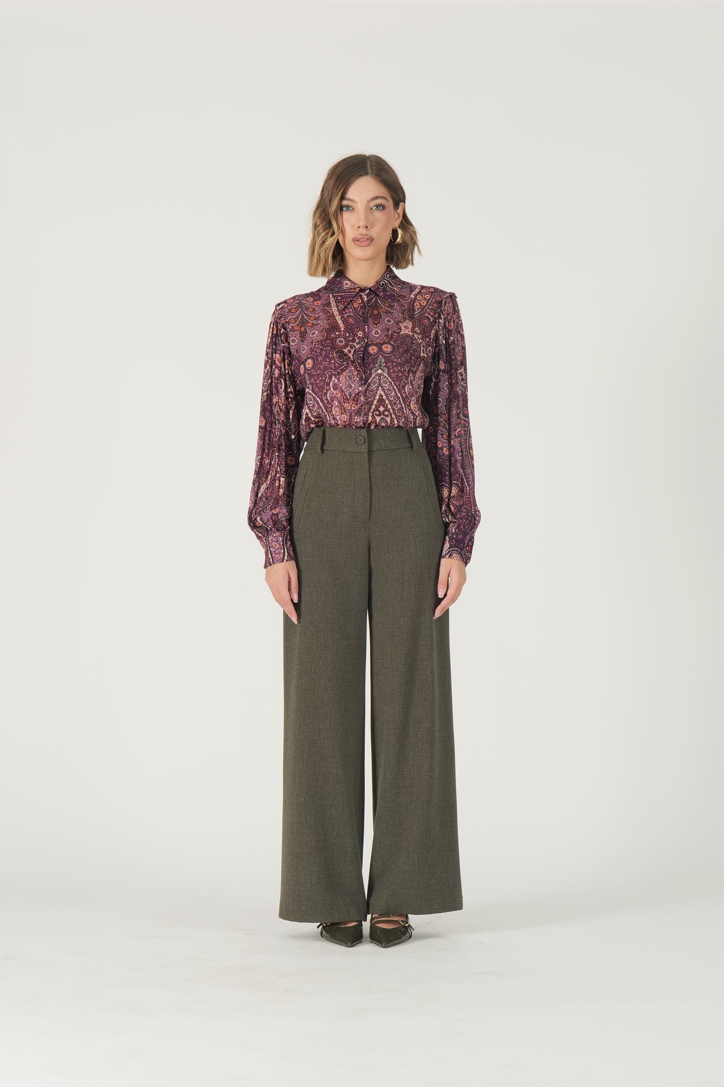Pantalone palazzo vita alta