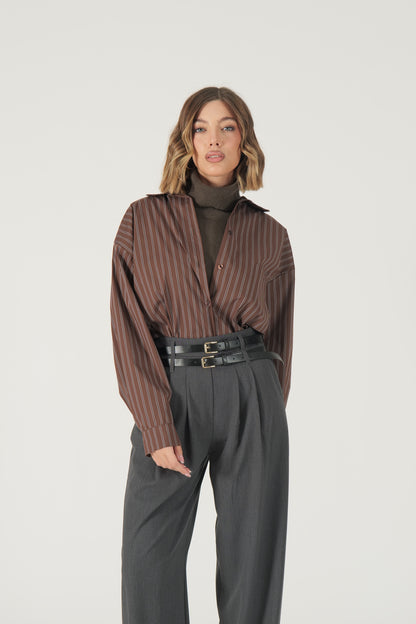 Pantalone doppia cintura