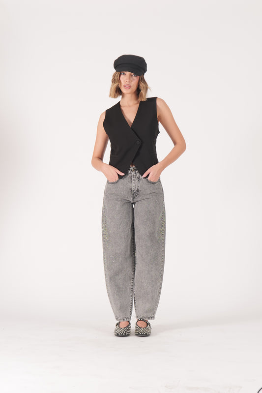 Jeans con strass