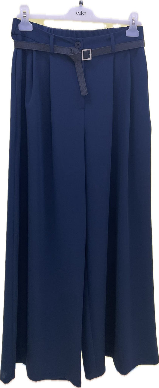 Pantalone palazzo con cintura